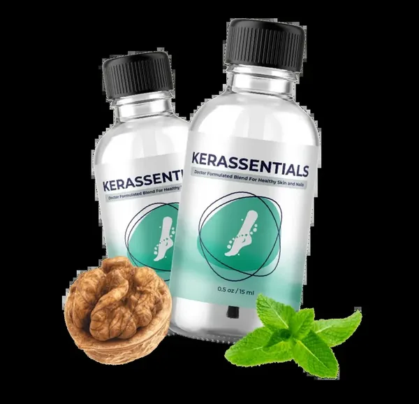 Kerassentials topical oil with brush applicator product