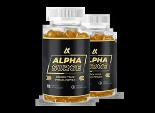 Alpha Surge male vitality supplement packaging
