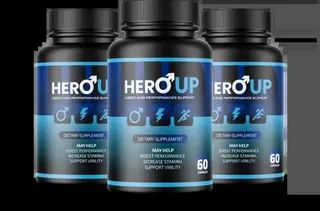 HeroUp male vitality supplement packaging