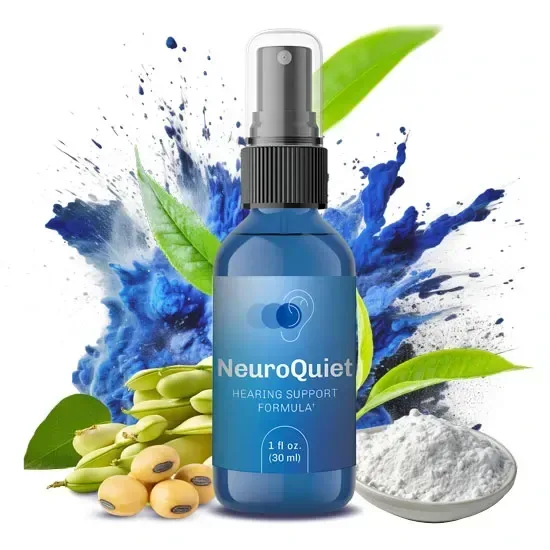NeuroQuiet hearing support supplement packaging