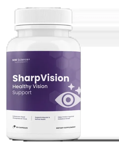 SharpVision vision supplement packaging