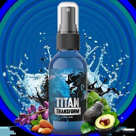 Titan Transform male vitality supplement packaging