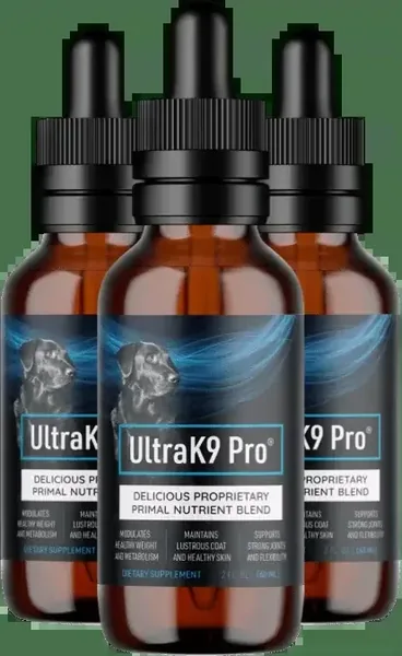 UltraK9 Pro pet supplement packaging